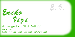 eniko vizi business card
